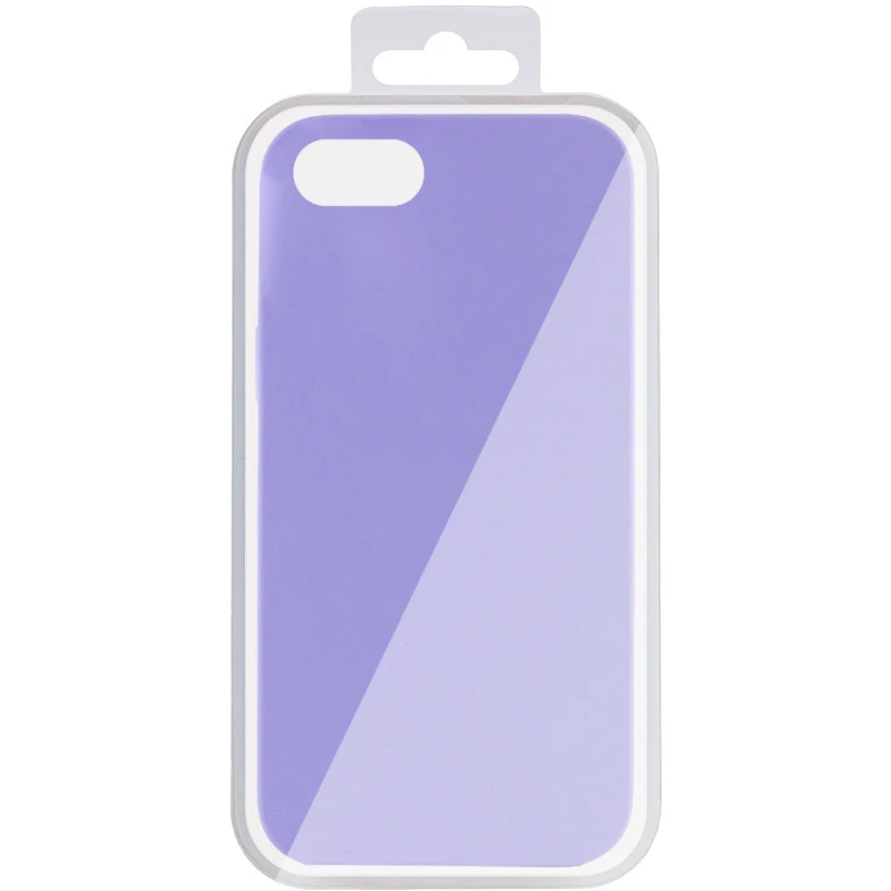 Чехол с закрытым низом Silicone Case для Apple iPhone SE (2020) – Сиреневый / Dasheen. Фото 3 из 3