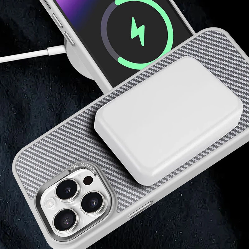 Чехол carbon mirage з MagSafe для Apple iPhone 16 Pro Max – Grey. Фото 5 из 6