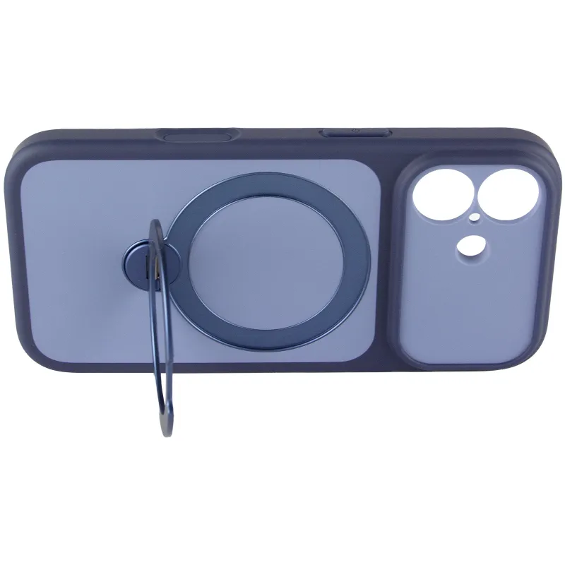 Чехол Ummi Full Camera with Magnetic Fit HQ Ring для Apple iPhone 17 (6.3") – Синий / Navy Blue. Фото 6 из 8