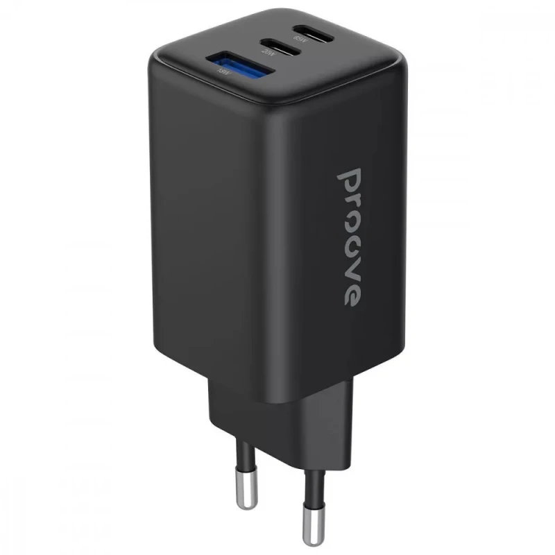 СЗУ Proove Pocket GaN 65W (1USB-A/2C) – Black. Фото 2 из 5