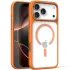 TPU+PC чохол Metal Buttons with Magnetic Fit для Apple iPhone 17 Pro Max (6.9") – Помаранчевий / Orange. Фото 1 з 1