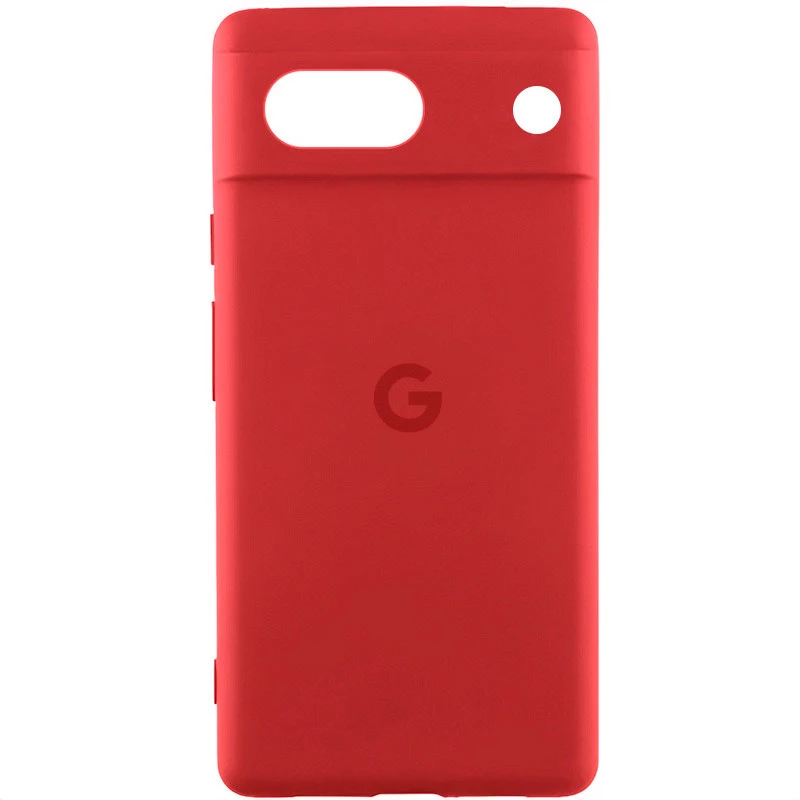 Чохол Silicone Case Lakshmi Premium L з закритою камерою на Google Pixel 7a – Червоний / Red. Фото 2 з 4