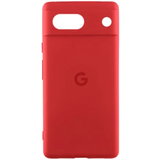 Чехол Silicone Case Lakshmi Premium L с закрытой камерой для Google Pixel 7a — Красный / Red