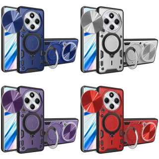 Ударопрочный чехол Bracket Ringstand с защитной шторкой для камеры для Xiaomi Poco C75 фото 1 из 1