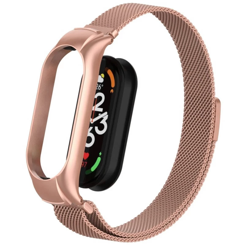 Ремешок Milanese Loop Design для Xiaomi Mi Band 5 – Rose Pink. Фото 5 из 7