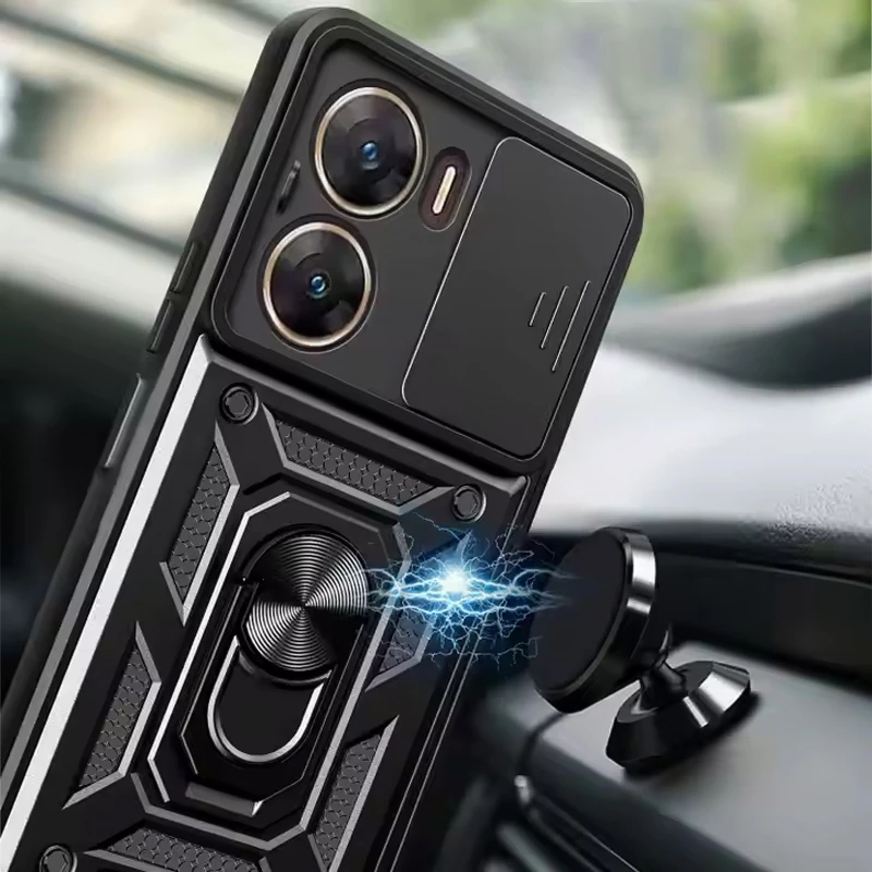 Удароміцний чохол Ummi Camshield Serge Ring (in box) для Xiaomi Poco X7 Pro – Чорний / Black. Фото 3 з 4