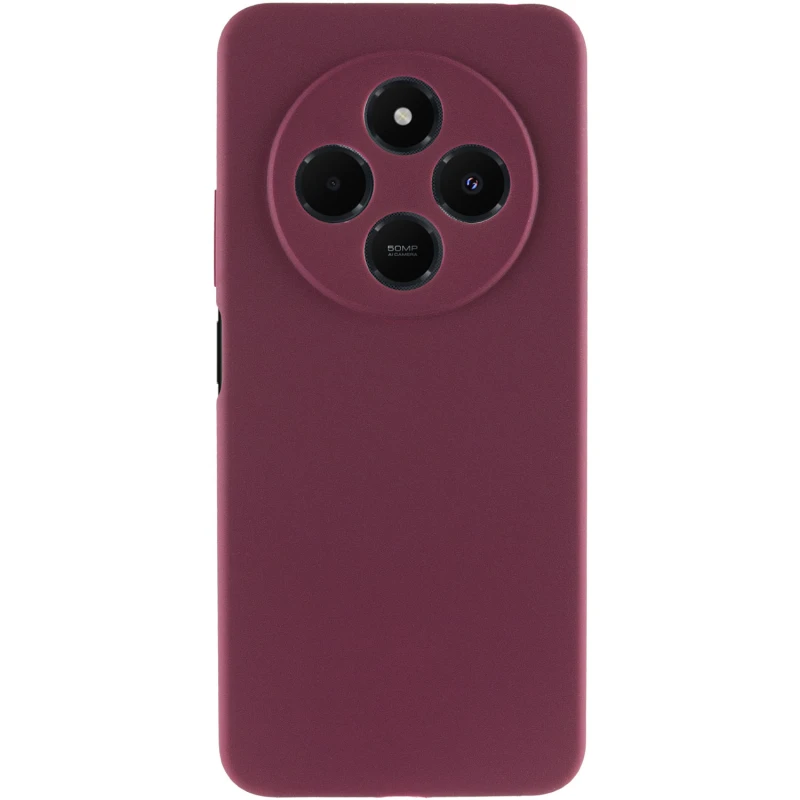 Чехол Silicone Cover Ummi Lakshmi Full Camera (AA) для Xiaomi Poco C75 – Бордовый / Marsala. Фото 2 из 2
