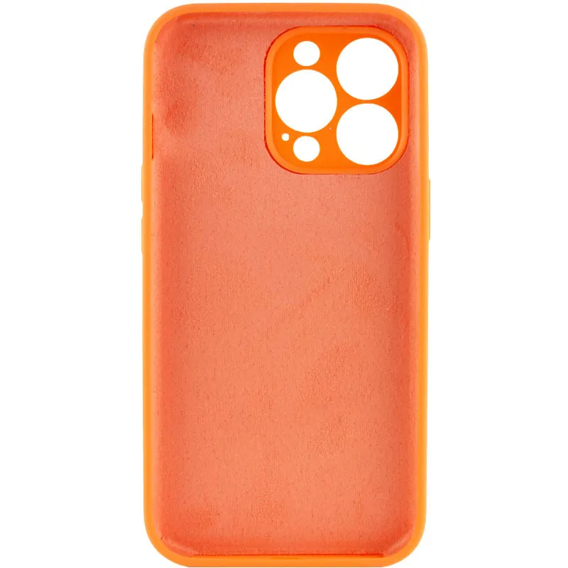 Чехол Silk Full Camera (AA) NO LOGO with Magnetic Fit для Apple iPhone 16 Pro Max – Оранжевый / Orange. Фото 2 из 2