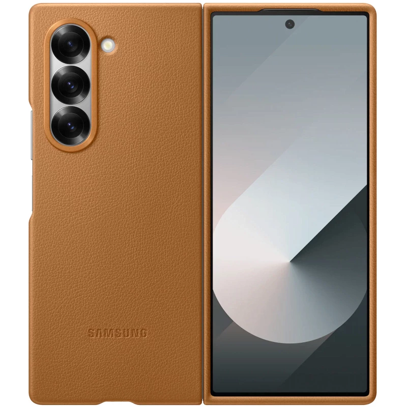 Шкіряний чохол Leather Case Premium на Samsung Galaxy Z Fold7 – Tan. Фото 1 з 11