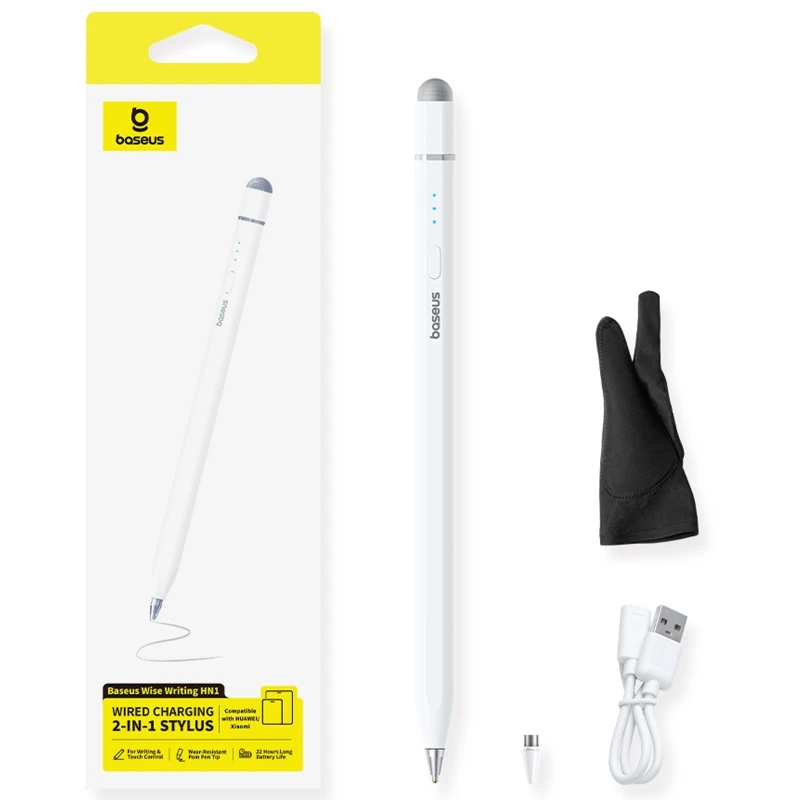 Стилус Baseus HN1 Wise Writing (B0004F) – Moon White. Фото 2 из 4