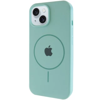 Чехол Silicone Armor Max with MagSafe для Apple iPhone 14 Plus (6.7") — Бирюзовый / Light Turquoise