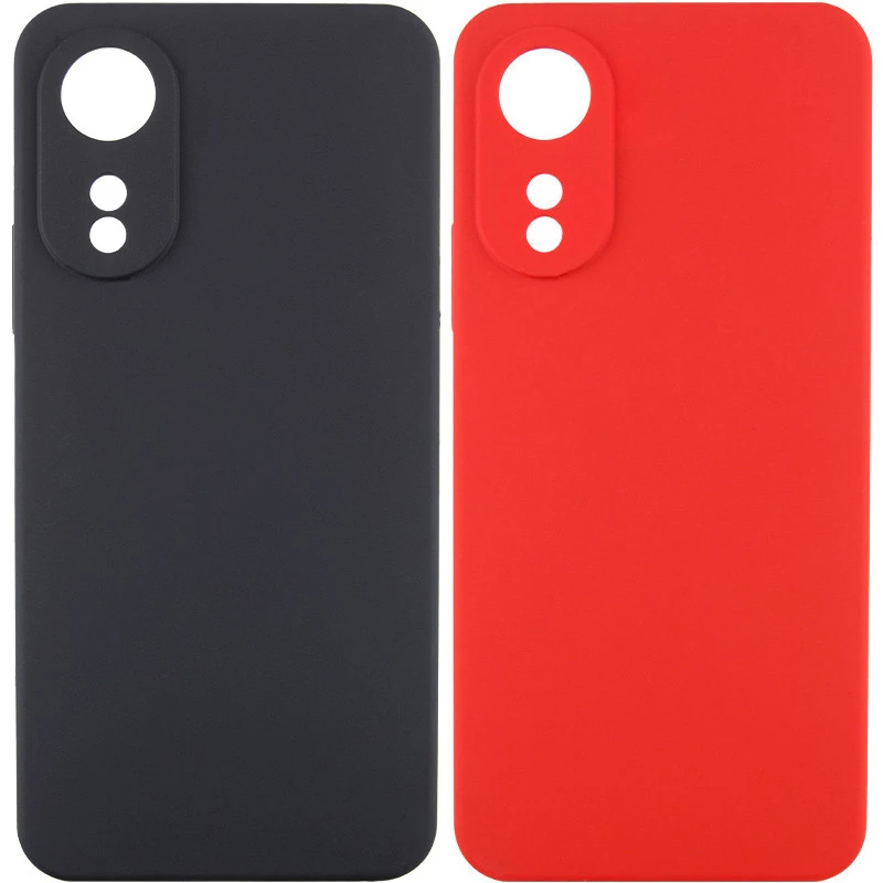 Кольоровий силіконовий чохол GETMAN із закритою камерою для Oppo A78 4G фото 1 з 2