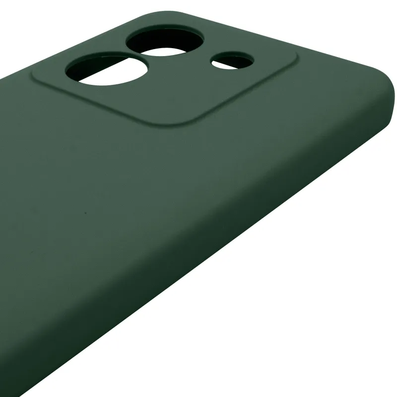 Чехол Silicone Case Lakshmi Premium з закритою камерою на Xiaomi Poco M7 pro 5G – Зеленый / Cyprus Green. Фото 7 из 8