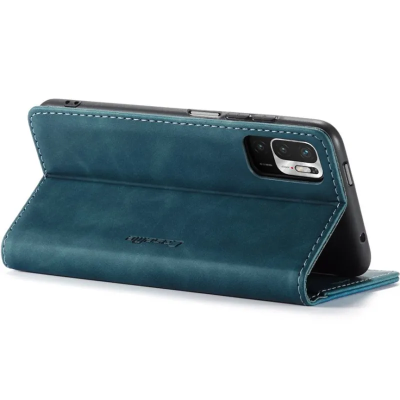 Шкіряний чохол-книжка CaseMe Velvet Nubuck для Xiaomi Redmi Note 10 / Note 10s – Green. Фото 5 з 5