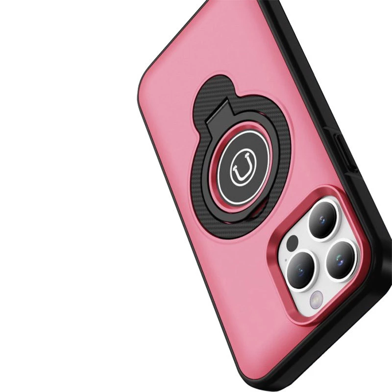 TPU+Textured PC Magnet для Apple iPhone 12 – Pink. Фото 5 з 5
