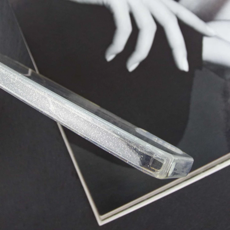 Прозрачный чехол с блестками Xiaomi Redmi 9A – Clear. Фото 7 из 8