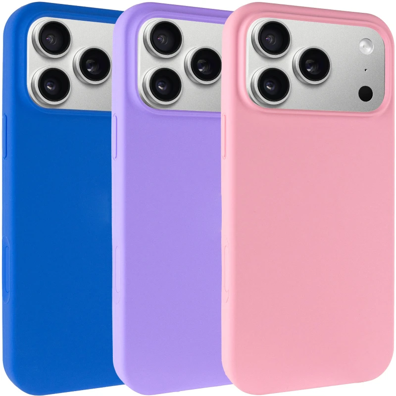 Чехол с закрытым низом Silicone Case для Apple iPhone 18 Pro Max фото 1 из 2
