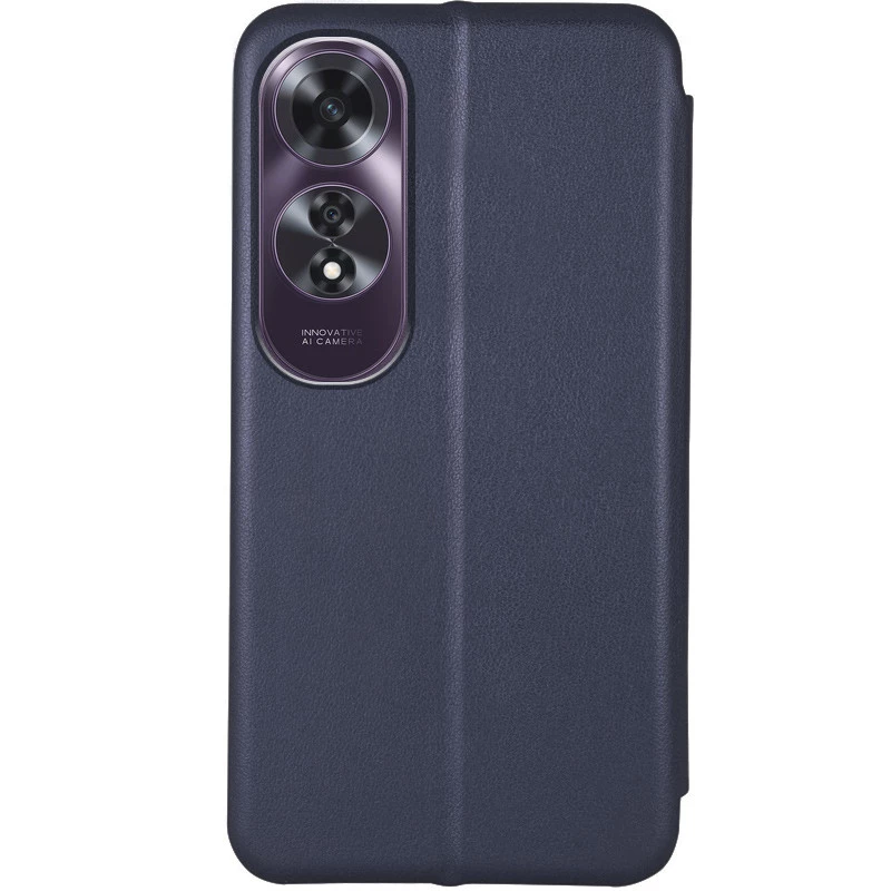 Чохол-книжка класичний на Oppo A60 – Темно-синій. Фото 2 з 3