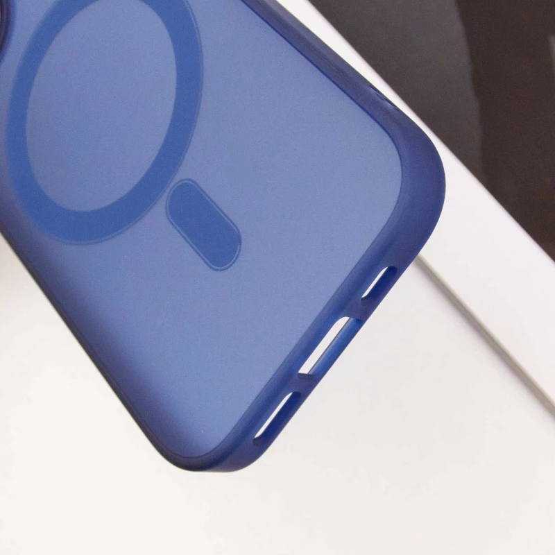 Цветной TPU+PC с MagSafe на Apple iPhone 15 (6.1") – Deep Navy. Фото 11 из 11