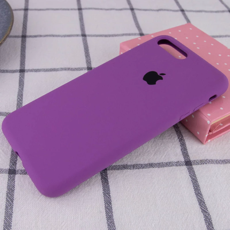 Чохол Silicone Case з закритим низом на Apple iPhone 7 plus / 8 plus – Фіолетовий / Grape. Фото 2 з 3