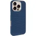 Чехол TPU+PC KVZV Triangular Pattern with Magnetic Fit для Apple iPhone 16 Pro Max – Blue. Фото 1 из 6