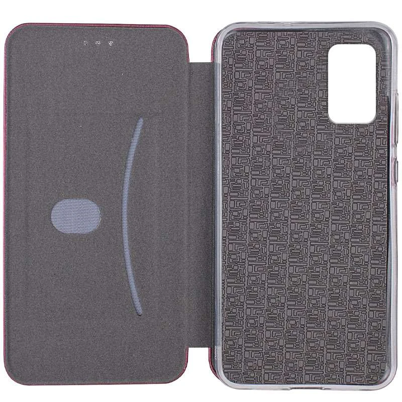 Чохол-книжка класичний на Samsung Galaxy A03s – Бордовий. Фото 4 з 4