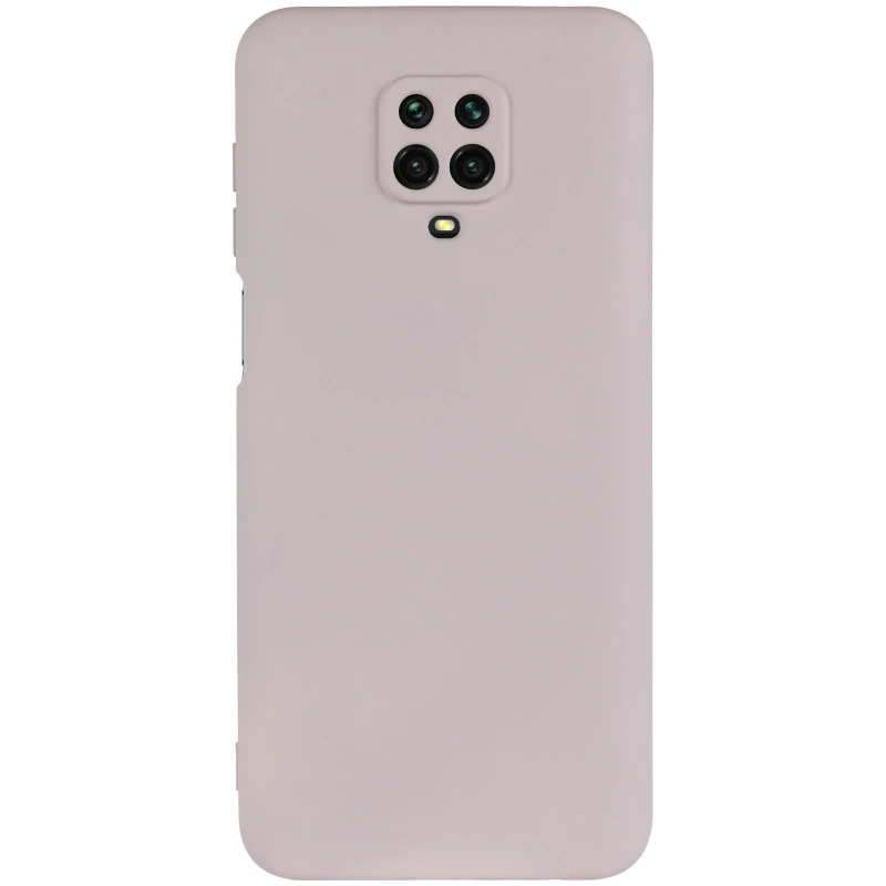 Цветной силиконовый чехол GETMAN с закрытой камерой на Xiaomi Redmi Note 9s / Note 9 Pro / Note 9 Pro Max – Серый / Lavender. Фото 3 из 6