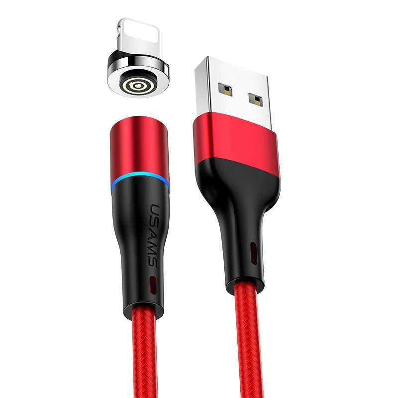 

Дата кабель USAMS US-SJ352 U32 Magnetic USB to Lightning (1m) (2.4A) (Червоний)