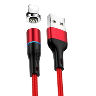 Дата кабель USAMS US-SJ352 U32 Magnetic USB to Lightning (1m) (2.4A) фото 1 из 6