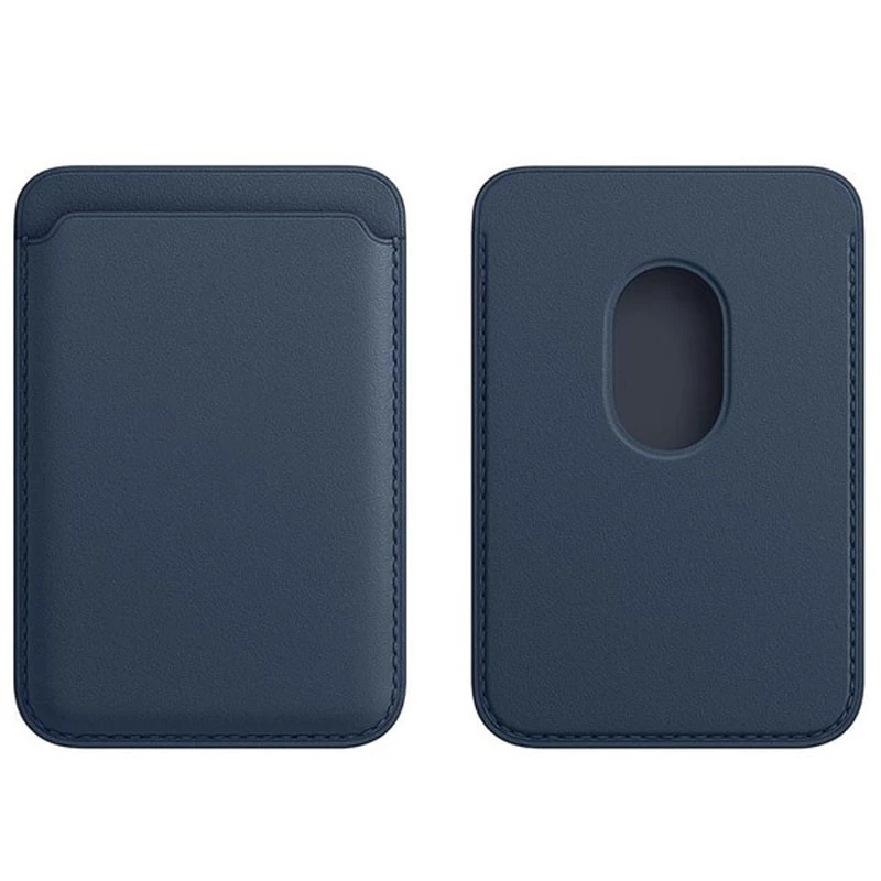 

Кардхолдер Leather Wallet with Double Magnetic (Темно-синій)