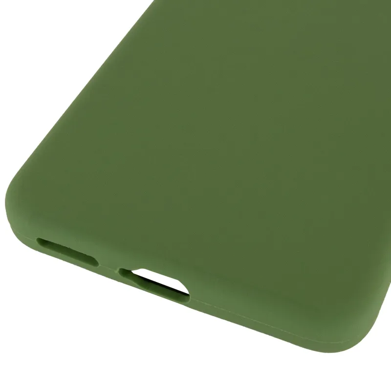 Чохол Silicone Cover Ummi Lakshmi Full Camera (AA) для Motorola Edge 50 – Зелений / Dark green. Фото 15 з 15