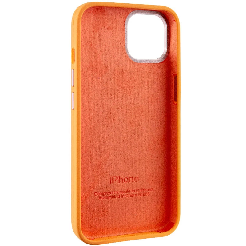 Чохол Silicone Case з металевими кнопками на Apple iPhone 12 (6.1") – Помаранчевий / Marigold. Фото 7 з 9
