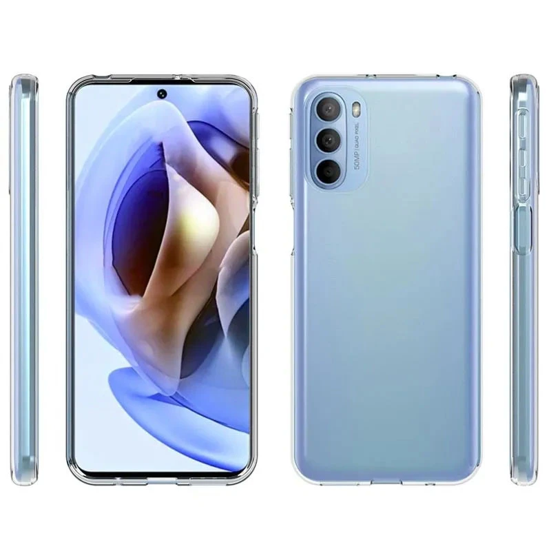 Ультратонкий силіконовий чохол 1,5 мм на Motorola Moto G31 – Безбарвний (прозорий). Фото 5 з 5