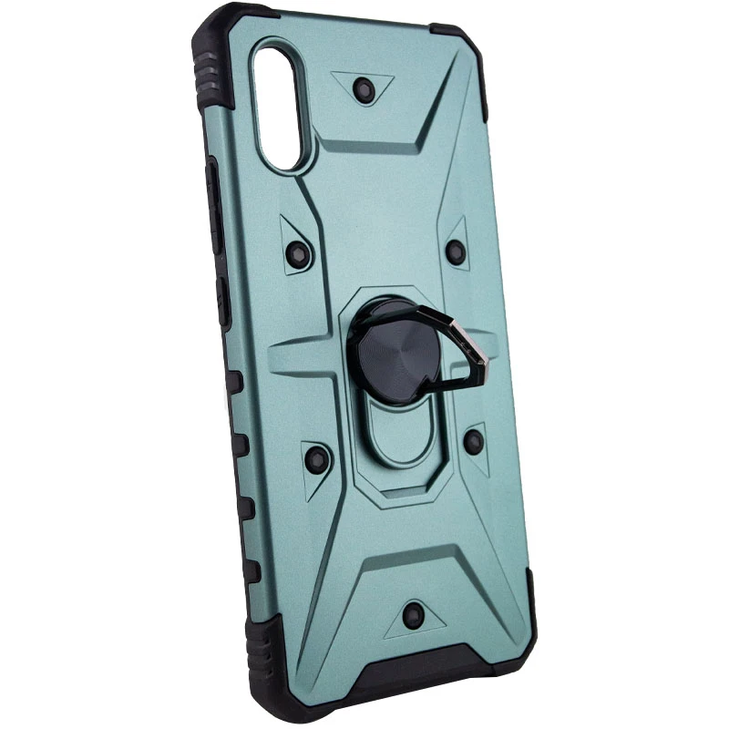 Ударостійкий чохол Pathfinder з кільцем на Xiaomi Redmi 9A – Зелений / Green. Фото 3 з 5