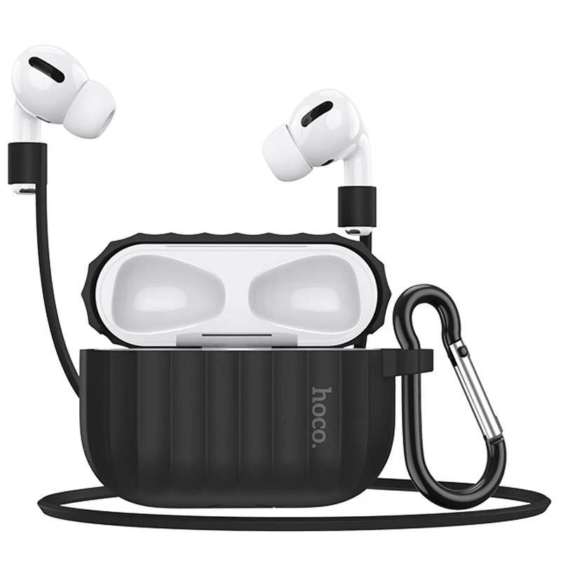 

Силіконовий футляр Hoco WB20 для навушників AirPods Pro (Чорний)