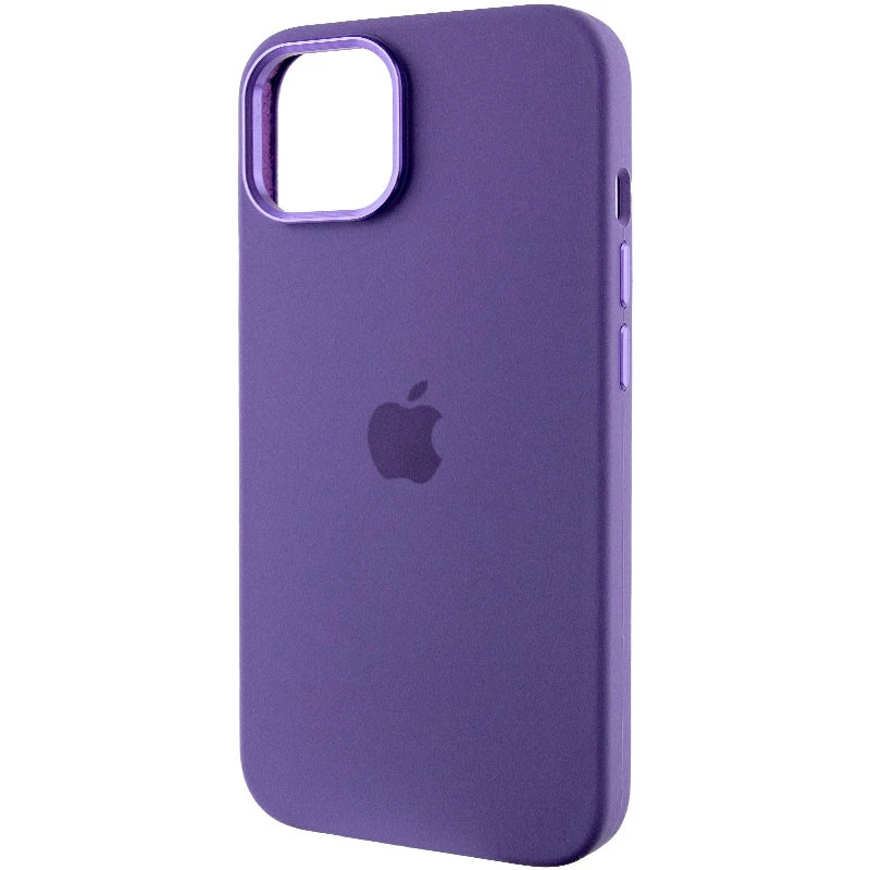Чохол Silicone Case з металевими кнопками на Apple iPhone 12 Pro Max (6.7") – Фіолетовий / Iris. Фото 4 з 9