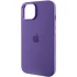 Чехол Silicone Case с металлическими кнопками для Apple iPhone 14 (6.1") – Фиолетовый / Iris. Фото 4 из 9
