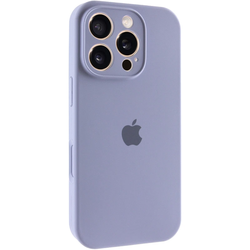 Чохол Silicone Case з захистом камери на Apple iPhone 16 Pro – Сірий / Lavender Gray. Фото 2 з 6
