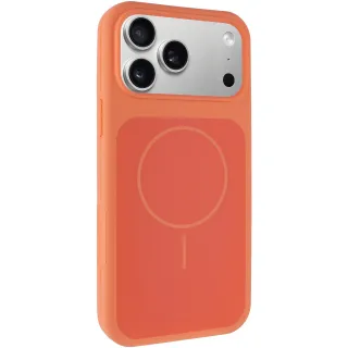 Чохол Silk Duo Color (AA) NO LOGO with Magnetic Fit для Apple iPhone 17 Pro (6.3") — Orange