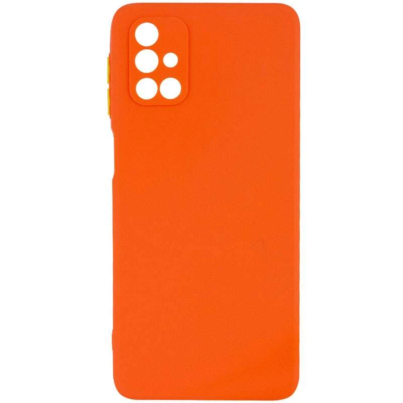 Силіконовий чохол TPU Square з захистом камери на Samsung Galaxy M51 – Помаранчевий. Фото 2 з 4