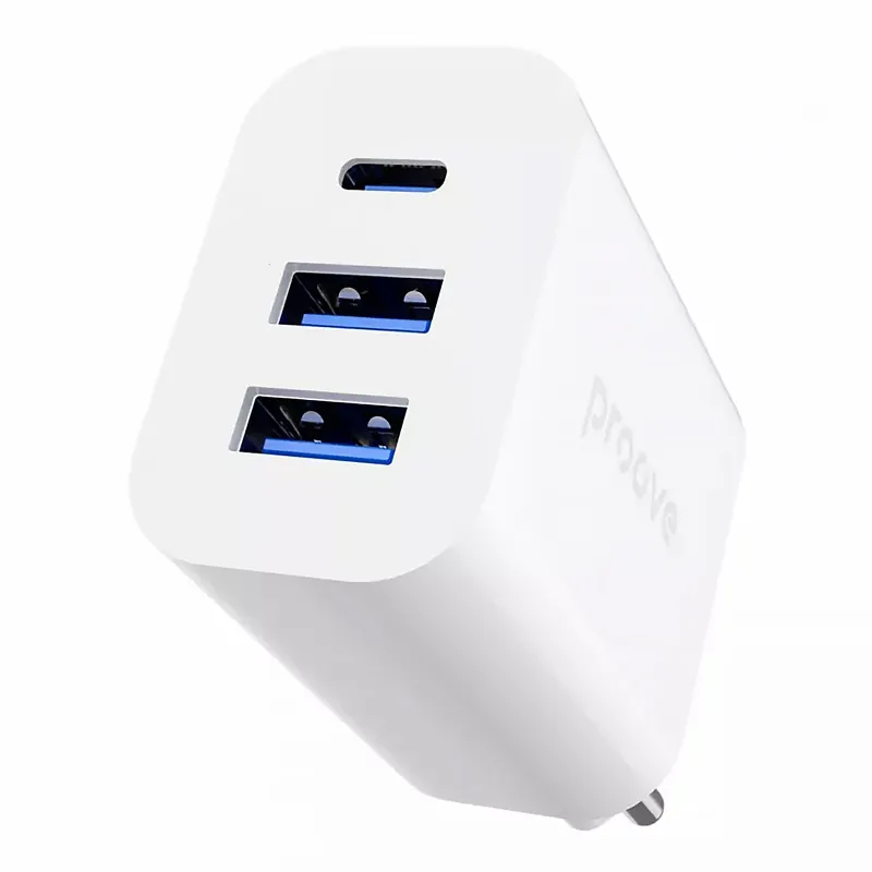 СЗУ Proove Rapid 30W (2USB-A/1C) – White. Фото 5 из 6