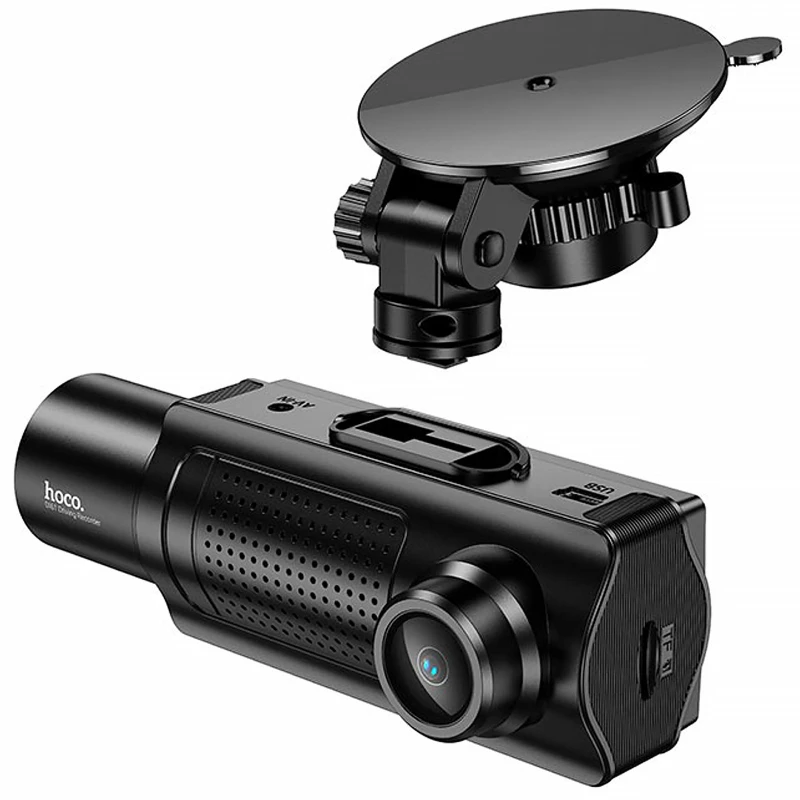 Відеореєстратор Hoco DI61 3.16-inch display with rear camera (1280+720P) – Black. Фото 2 з 7