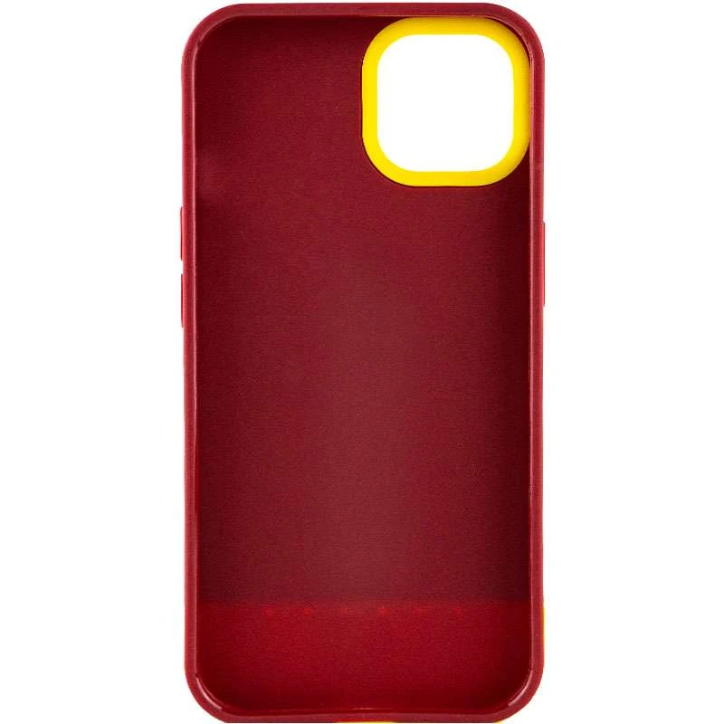Двоколірний чохол Bichromatic на Apple iPhone 12 (6.1") – Brown burgundy / Yellow. Фото 3 з 5