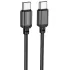 Дата кабель Borofone BX87 Type-C to Type-C 60W (1m) – Black. Фото 1 з 4