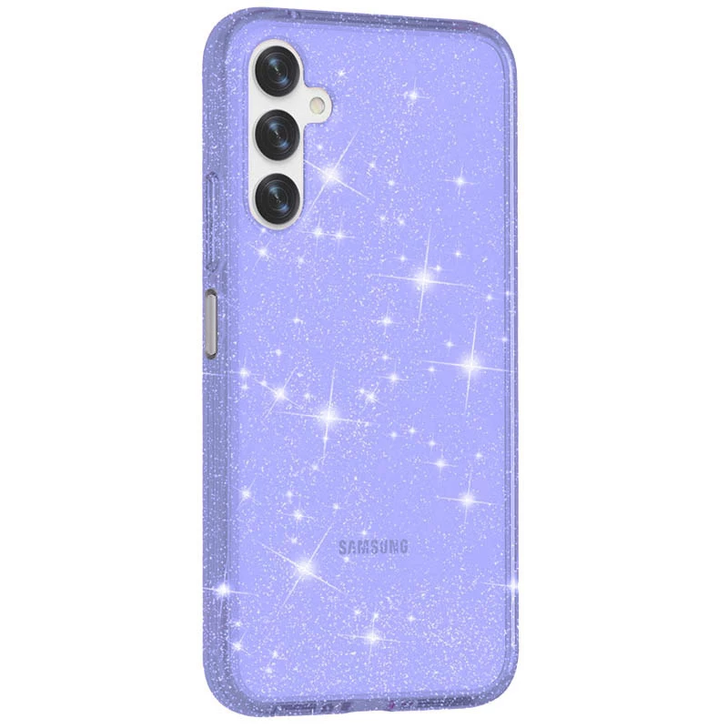 Блестящий силиконовый чехол на Samsung Galaxy A26 5G – Purple. Фото 1 из 8
