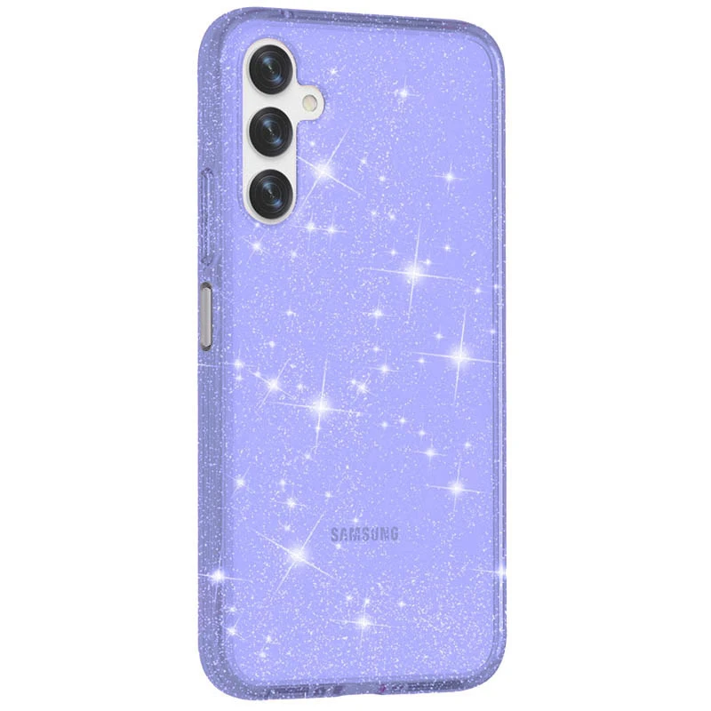 Блестящий силиконовый чехол на Xiaomi Redmi 15 (EU) – Purple. Фото 1 из 3