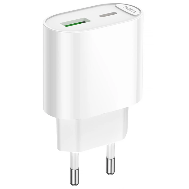 МЗП Hoco C109A Fighter PD20W+QC3.0 (1USB-A/1C) – White. Фото 1 з 6