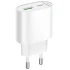 МЗП Hoco C109A Fighter PD20W+QC3.0 (1USB-A/1C) – White. Фото 1 з 6