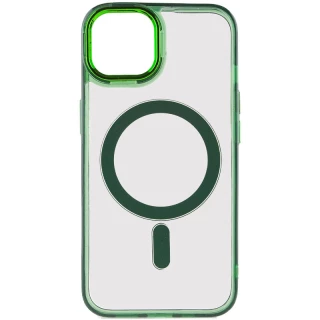 Силіконовий чохол Iris с MagSafe на Apple iPhone 12 Pro Max (6.7") — Зелений