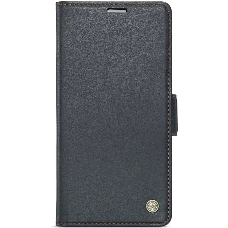 Шкіряний чохол-книжка CaseMe Nappa leather для Xiaomi Redmi Note 15 Pro+ 5G – Black. Фото 9 з 10